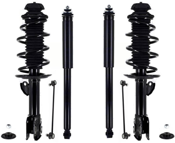 Front Complete Struts Links & Rear Complete Shocks For Toyota Prius C 2016-2019