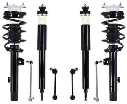 Front Struts Rear Shocks & Sway Bar Links For BMW 128i 08-13 W/O Sprt Suspension