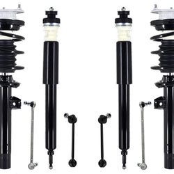 Front Struts Rear Shocks & Sway Bar Links For BMW 128i 08-13 WO Sprt Suspension