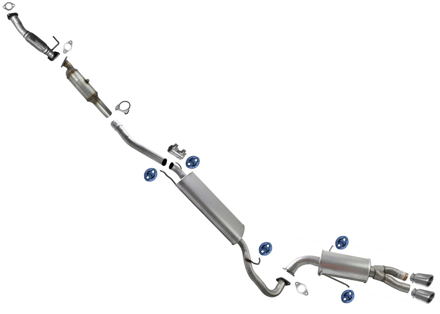 Catalytic Converter Muffler Resonator for Hyundai Santa Fe Sport 13-2016 2.0L