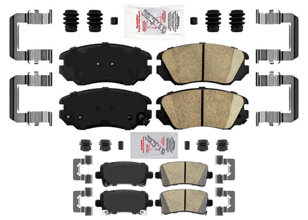 Front 321mm & Rear 321mm Disc Brake Pads For Chevrolet Malibu 13-16