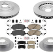 GOE Coated Disc Brake Rotors Pads for Mitsubishi Outlander 09-12 5 Passengers