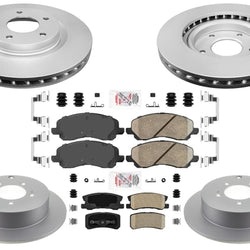 GOE Coated Disc Brake Rotors Pads for Mitsubishi Outlander 09-12 5 Passengers