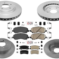 GEO Coated Disc Brake Rotors Pads for Mitsubishi Outlander 09-12 7 Passengers