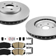 Front Rotors & Ceramic Brake Pads For Chevrolet Malibu 13-16 W/ 321MM Rotors