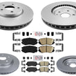 321MM Front Rotors 315MM Rear Rotors & Brake Pads For Chevrolet Malibu 13-16