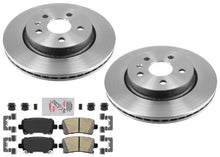 315MM Rear Rotors & Ceramic Disc Brake Pads For Chevrolet Malibu 13-16