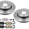 315MM Rear Rotors & Ceramic Disc Brake Pads For Chevrolet Malibu 13-16