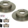 Rear Disc Brake Rotors Semi Metallic Brake Pads for Audi A4 Quattro 1996-2001