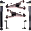 Rear Complete Shocks Absorber Upper Arms & Links For Infiniti FX35 2009-2012