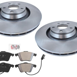 Front Premium Disc Brake Rotors Brake Pads for Audi A6 Quattro 2005-2011 V8 4.2L