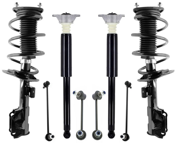 Front Complete Struts & Rear Complete Shocks Absorber For Mazda 3 2014-2018