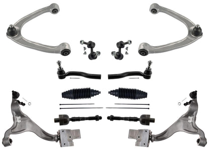 F Upp Lower Control Arms w/ Ball Joints for Infiniti EX35 08-12 All Wheel Drive