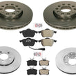 Performance Disc Brake Rotors Brake Pads Audi TT 00-06 1.8 Vented Rear Rotors