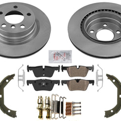 Rear Performance Disc Brake Rotors & Pads Sensor for BMW 320i xDrive 2013-2016