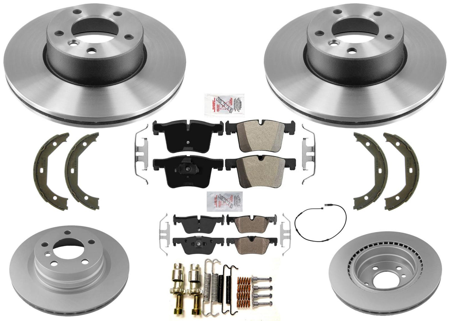 Performance Disc Brake Rotors Brake Pads Sensor for BMW 320i xDrive 2013-2016