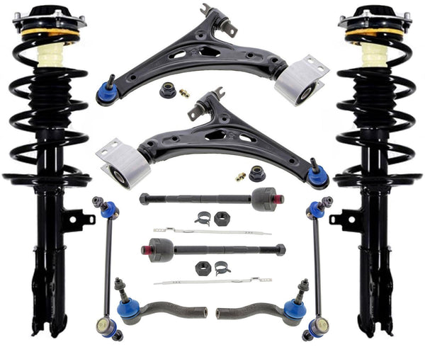 Front Struts Lower Control Arms Tie Rods & Links For GMC Acadia 2017-2023