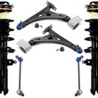 Front Complete Struts Lower Control Arms & Sway Bar Links For GMC Acadia 17-23