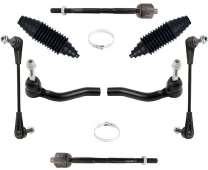 Front Inner Outer Tie Rods & Links For GMC Acadia 2017 2022 2023 & XT5 2017-2023