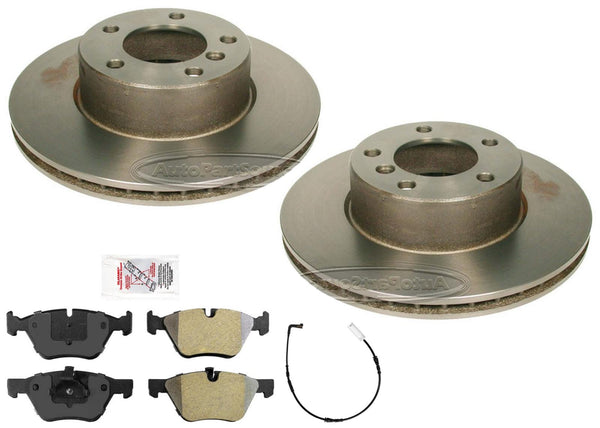 Front Performance Disc Brake Rotors Brake Metallic Pads for BMW 128i 2008-2011