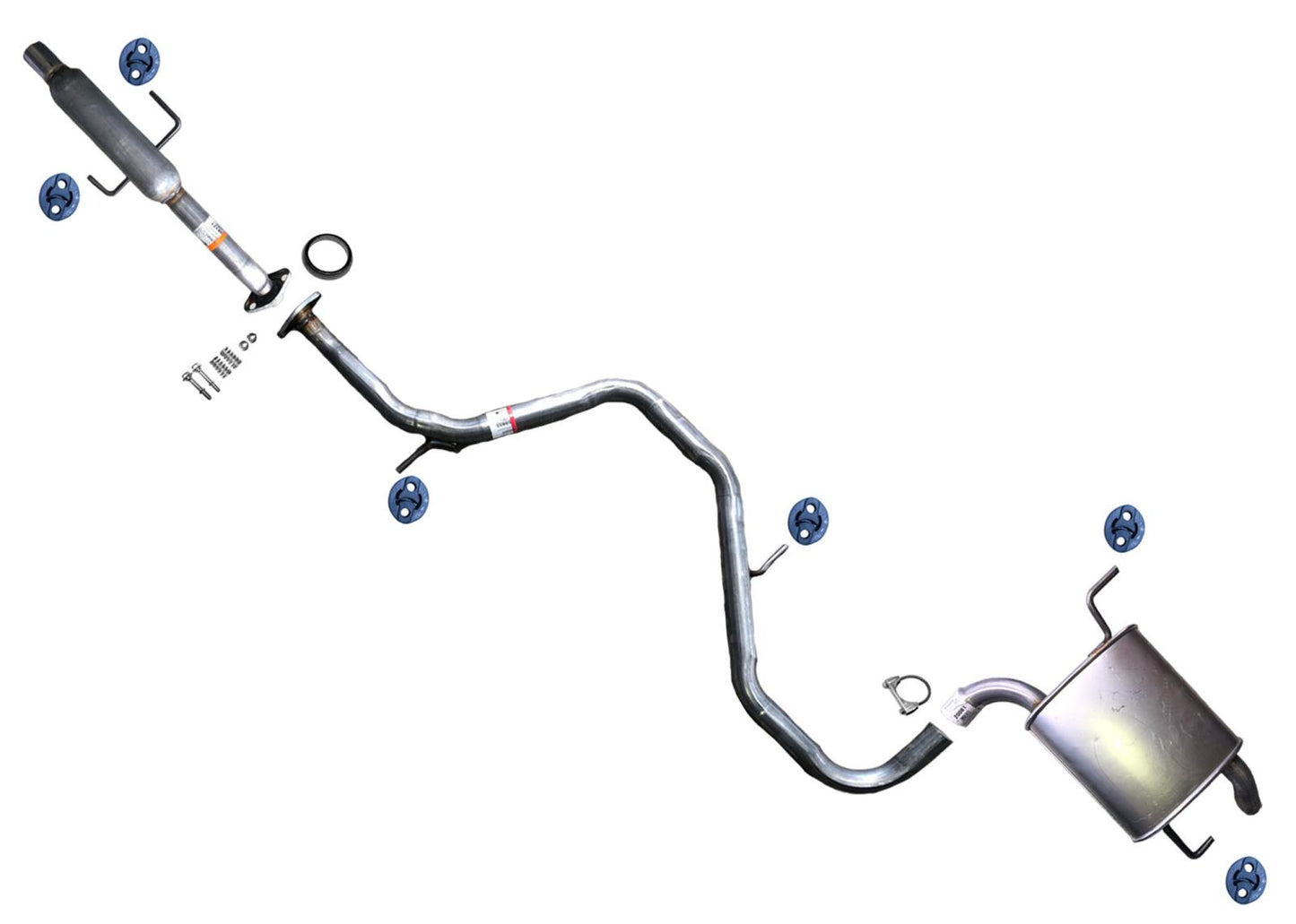 Exhaust System Pipe Resonator Muffler Tail Pipe for Toyota Corolla 2020-2022 1.8