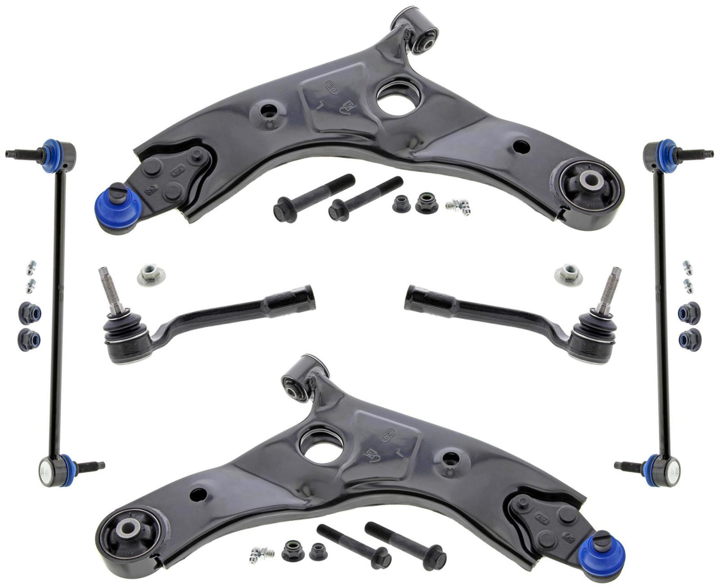 MEVOTECH Front Lower Control Arms Tie Rods & Links For Palisade 2020-2023
