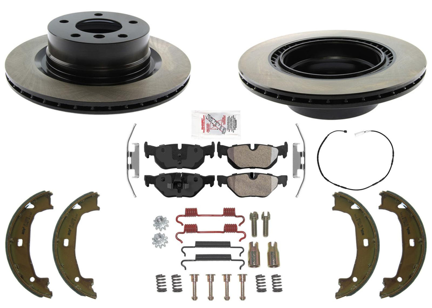 REAR Performance Disc Brake Rotors Brake Metallic Pads for BMW 128i 2012 2013
