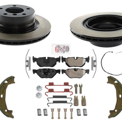 REAR Performance Disc Brake Rotors Brake Metallic Pads for BMW 128i 2012 2013
