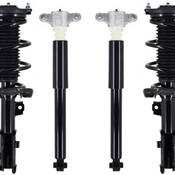 Front Struts & Rear Complete Shocks For Elantra Sport 17-19 1.6L Turbo Korean