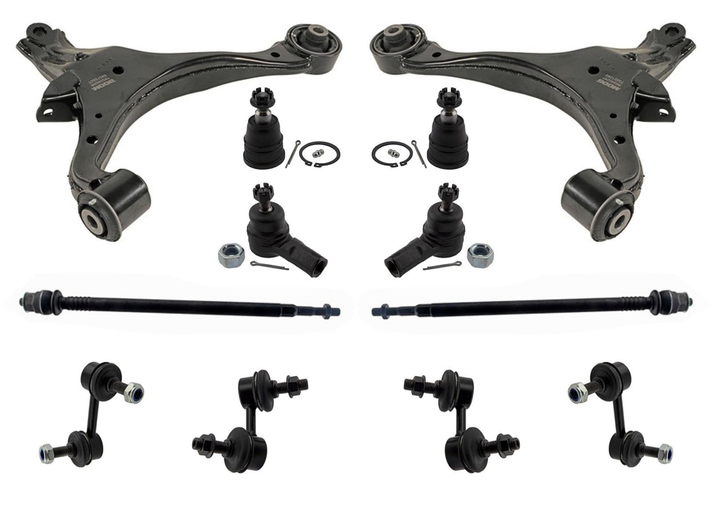 Suspension KIt Control Arms & Ball Joints For Honda Civic 2001-2005 12 PC