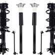 Front Complete Struts Sway Bar Links & Rear Shocks For Toyota Yaris 2019-2020