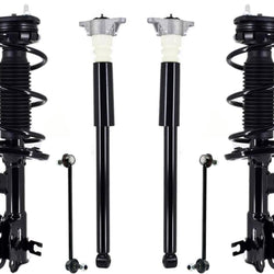 Front Complete Struts Sway Bar Links & Rear Shocks For Toyota Yaris 2019-2020