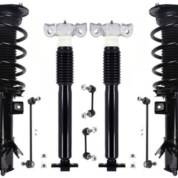 Front Complete Strut Rear Complete Shocks & Links For Ford Edge 2015-2021