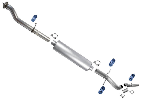 Flex Pipes Muffler Tail Pipe For Sierra 2500HD 6.0L 2011-17 W/ 158.1" Wheelbase