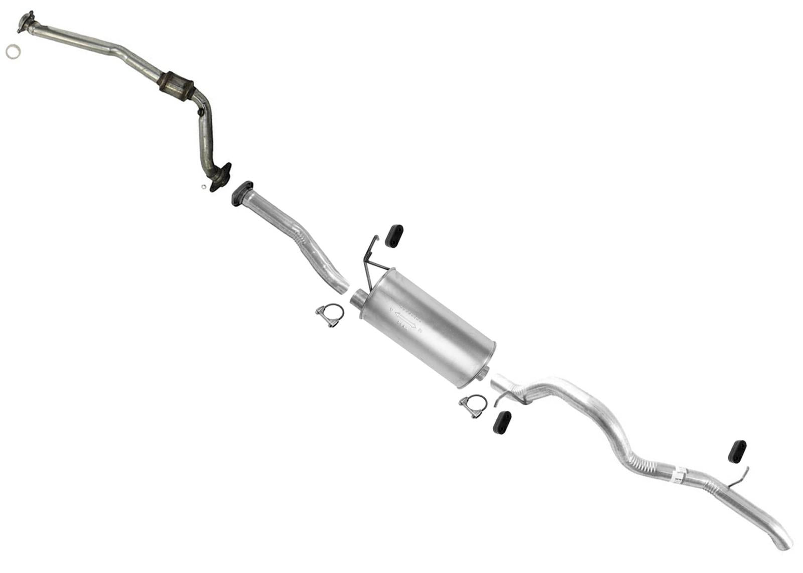 Muffler Exhaust Pipe System for Colorado 2004-2012 With 111" Inch Wheel Base