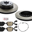 Rear Performance Carbon Disc Brake Rotors & Pads for BMW 528i xDrive 2012-2016