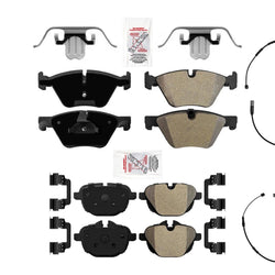 Front Rear AME OE Semi Metallic Disc Brake Pads for BMW 528i xDrive 2012-2016