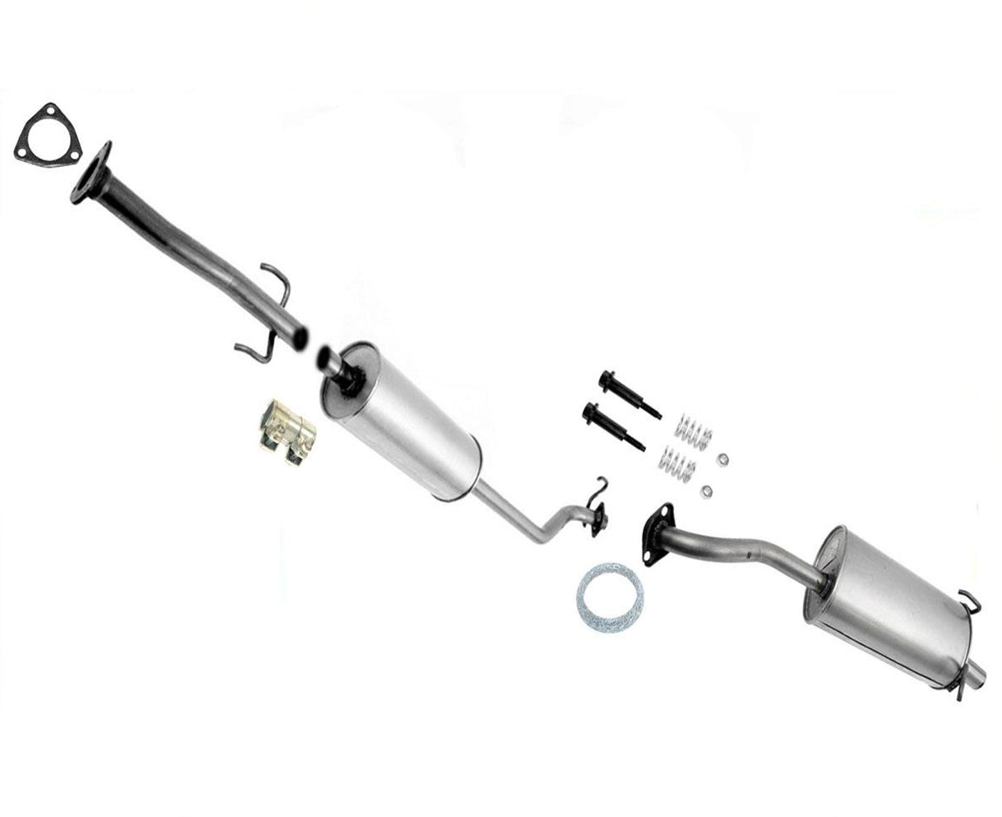 Silenciador y resonador medio de marca de escape para Honda CR-V 2007-2009