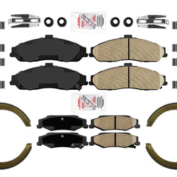 AME Improved Performance Disc Brake Pads Parking Sh for Chevrolet Corvette 97-13