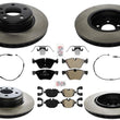 Frt & Rr Performance Carbon Disc Brake Rotors & Pads for BMW 528i xDrive 2012-16