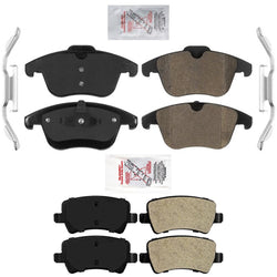 AME OE Style Semi Met Front + Rear Disc Brake Pads for Range Rover Evoque 12-15