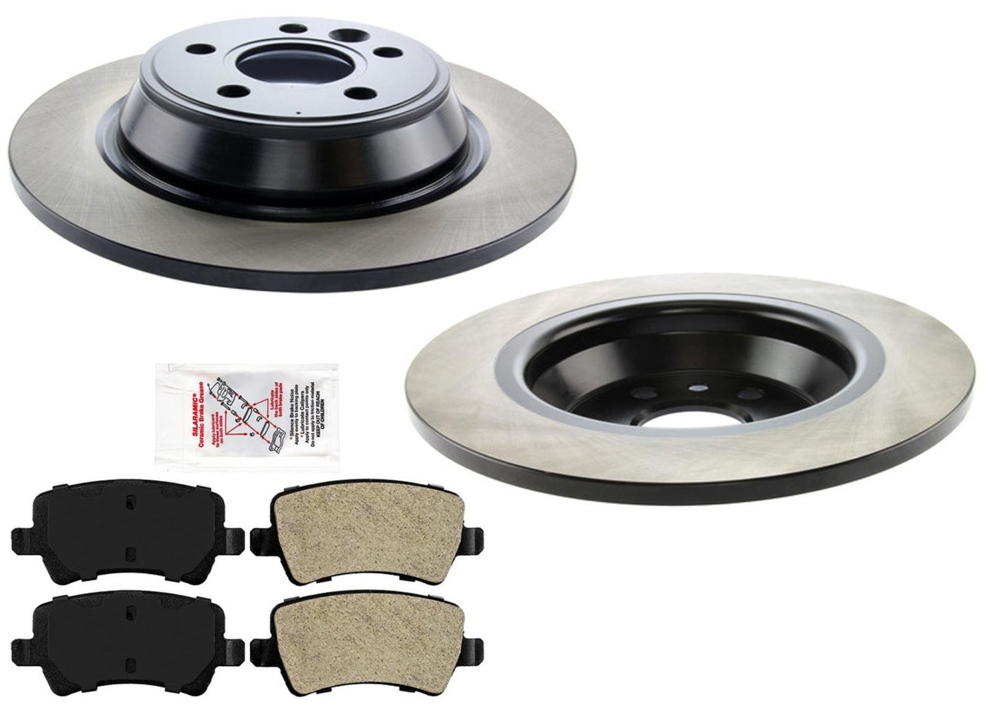 Carbon Performance Rear Disc Brake Rotors & Pads for Range Rover Evoque 12-15