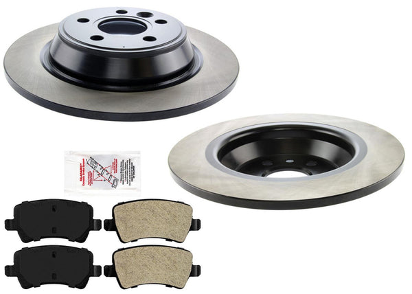 Carbon Performance Rear Disc Brake Rotors & Pads for Range Rover Evoque 12-15