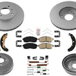 Front Disc Brake Rotors Brake Drums Pads Shoes for Nissan Altima 1999-2000 2.4L