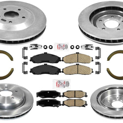 PRR Disc Brake Rotors AME Disc Brake Pads Parking for Chevrolet Corvette 97-04