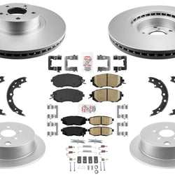 GEO Coated Disc Brake Rotors Brake Pads for Scion FR-S 2013 2014 2015 2016 2.0L