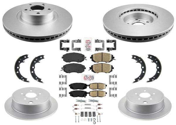 GEO Coated Disc Brake Rotors Brake Pads for Scion FR-S 2013 2014 2015 2016 2.0L