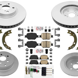 GEO Coated Disc Brake Rotors Brake Pads for Scion tC Tc 2005 2006 2007 2010
