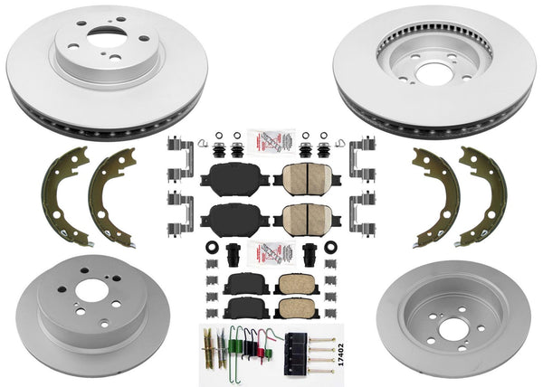 GEO Coated Disc Brake Rotors Brake Pads for Scion tC Tc 2005 2006 2007 2010