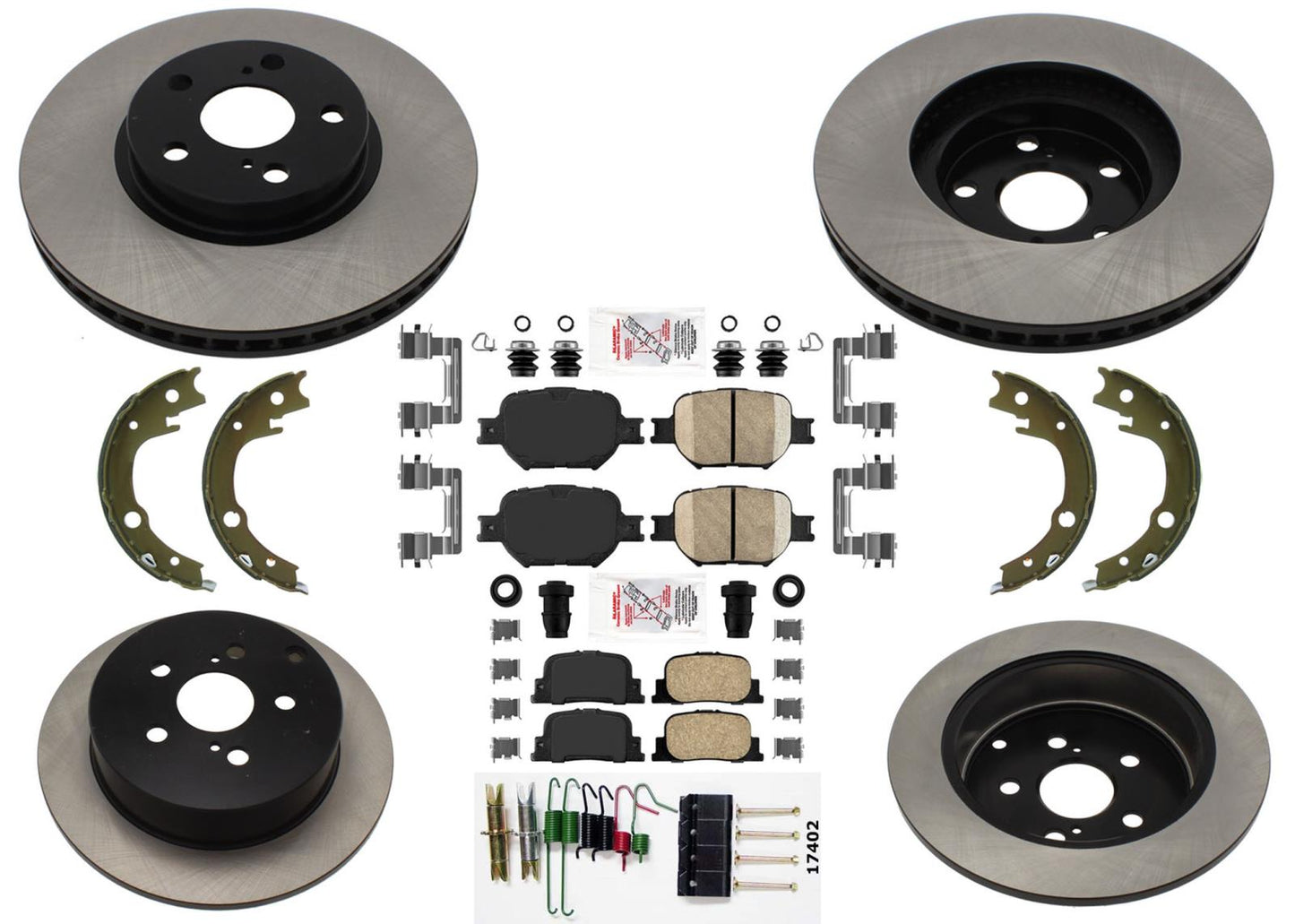 Carbon Disc Brake Rotors Brake Pads for Scion tC Tc 2005 2006 2007 2010